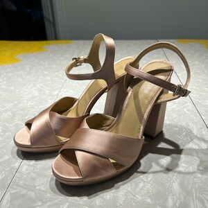 Pink satin Michael Kors sandals